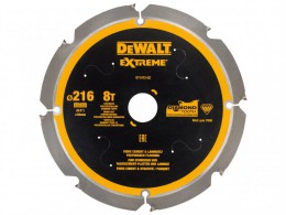 DEWALT Extreme PCD Fibre Cement Saw Blade 216 x 30mm x 8T £98.99